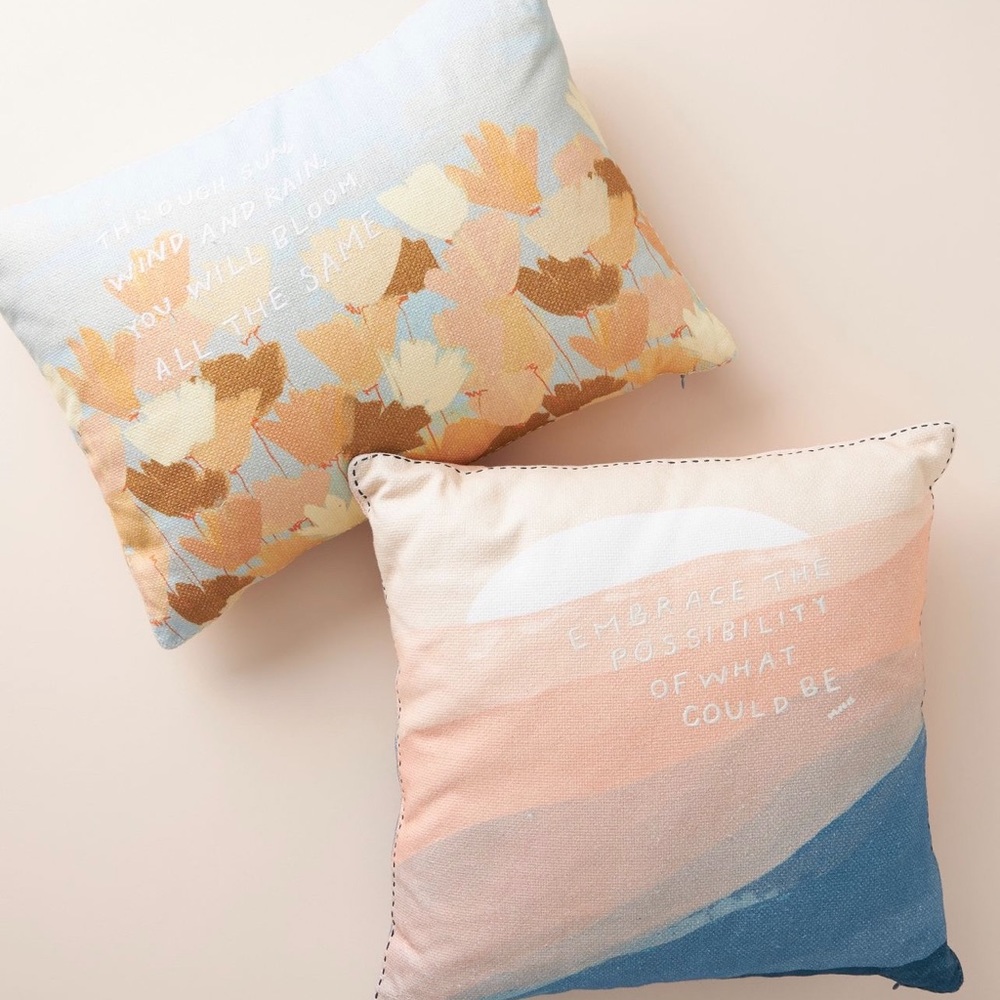 Anthropologie Throw Pillow Set